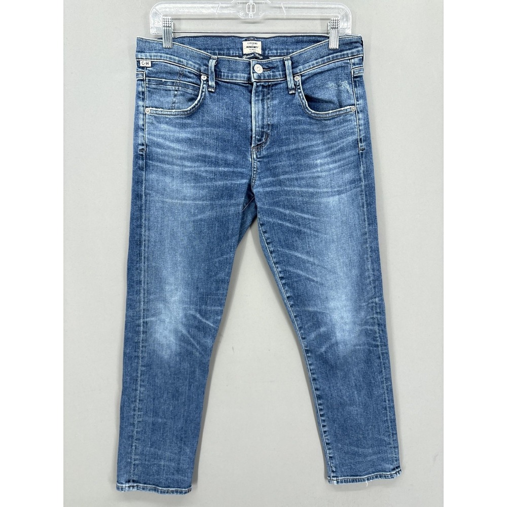 Citizens Of Humanity‎ Jeans Womens 29 Blue Elsa Mid Rise Slim Fit Crop Denim USA
